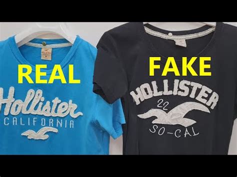 how to spot fake hollister clothes|Hollister tee shirt real vs fake. How to spot counterfeit Hollister.